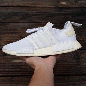 Men adidas NMD R1 Triple White Running Shoes Sneakers